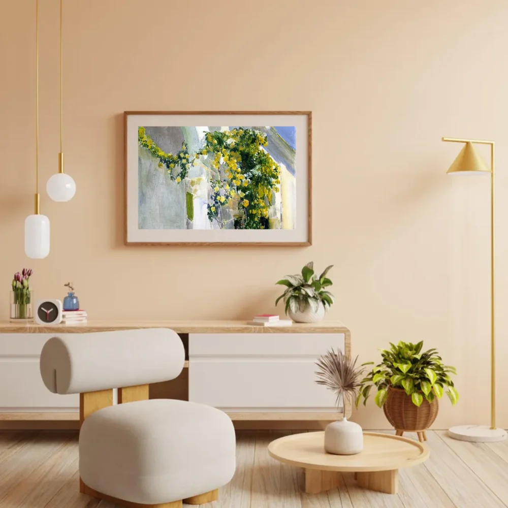 Pintar por números El rosal amarillo de la casa Sorolla – foto 3