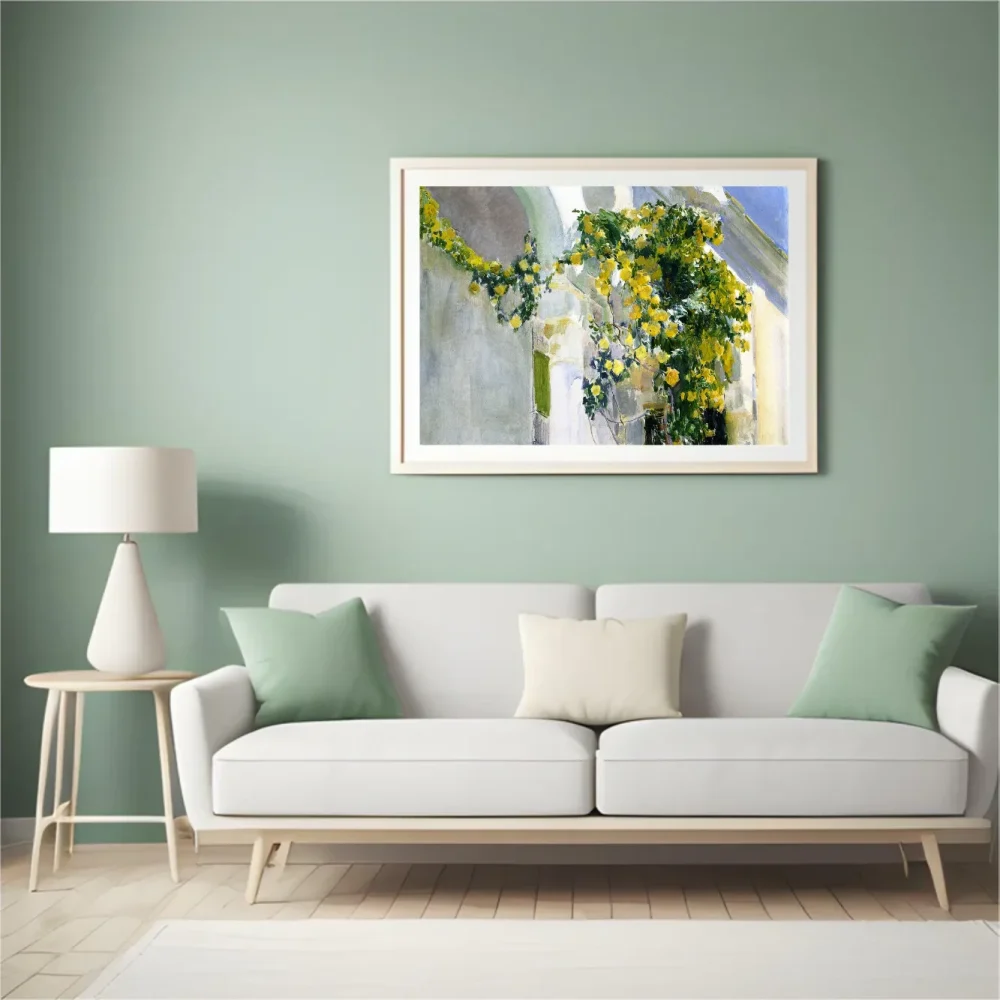 Pintar por números El rosal amarillo de la casa Sorolla – foto 4