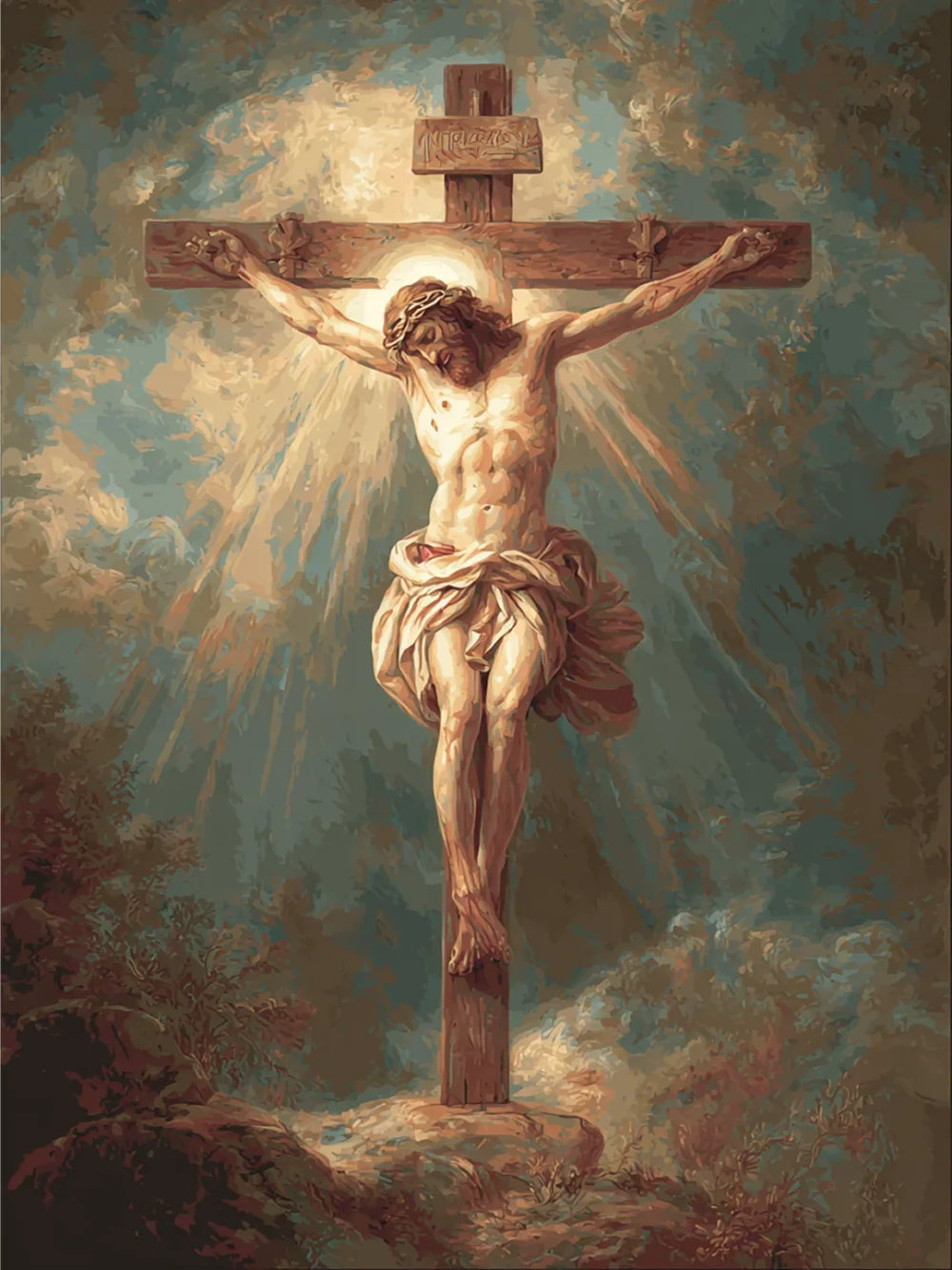 Pintar por números El sacrificio en la cruz – foto 2
