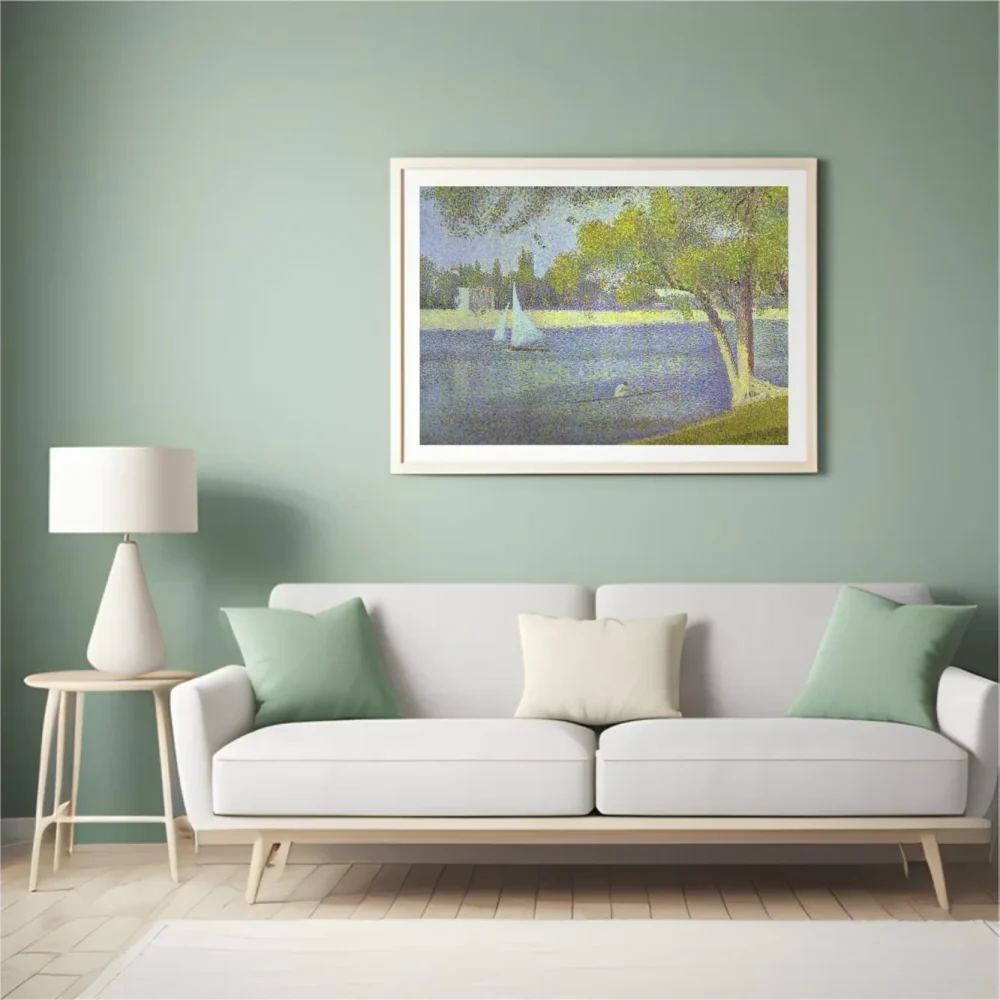 Pintar por números El Sena en La Grande Jatte en primavera – foto 4