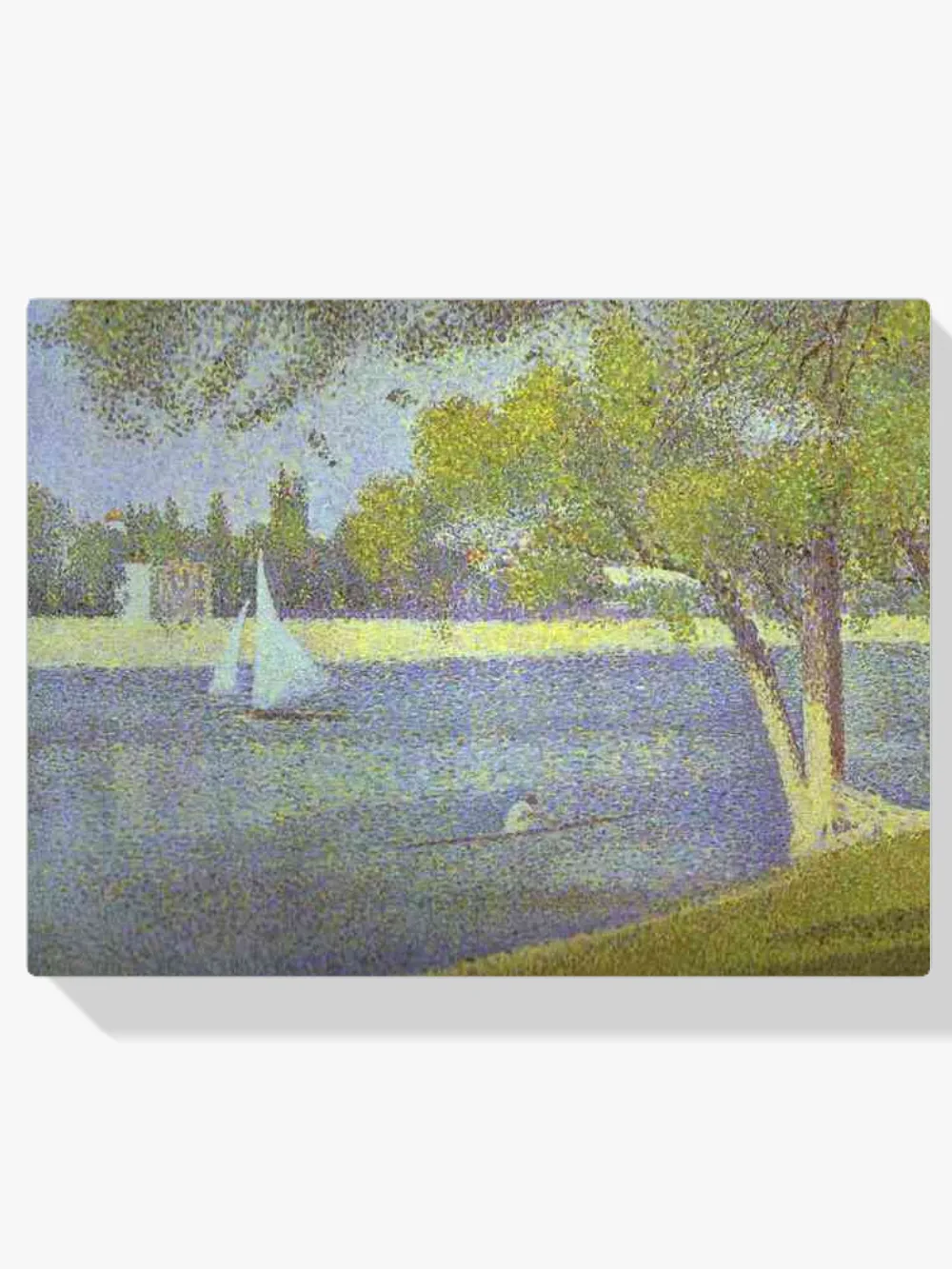 Pintar por números El Sena en La Grande Jatte en primavera
