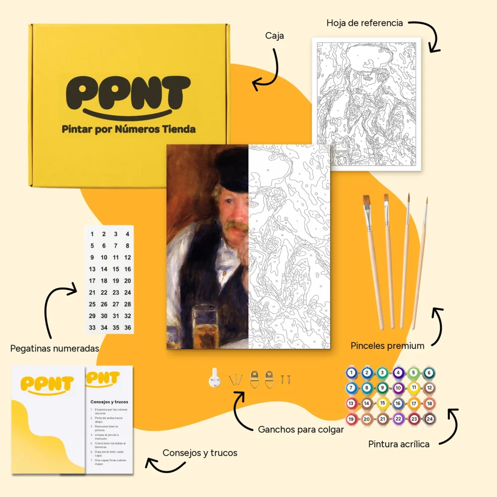 Pintar por Números - El señor Fournaise