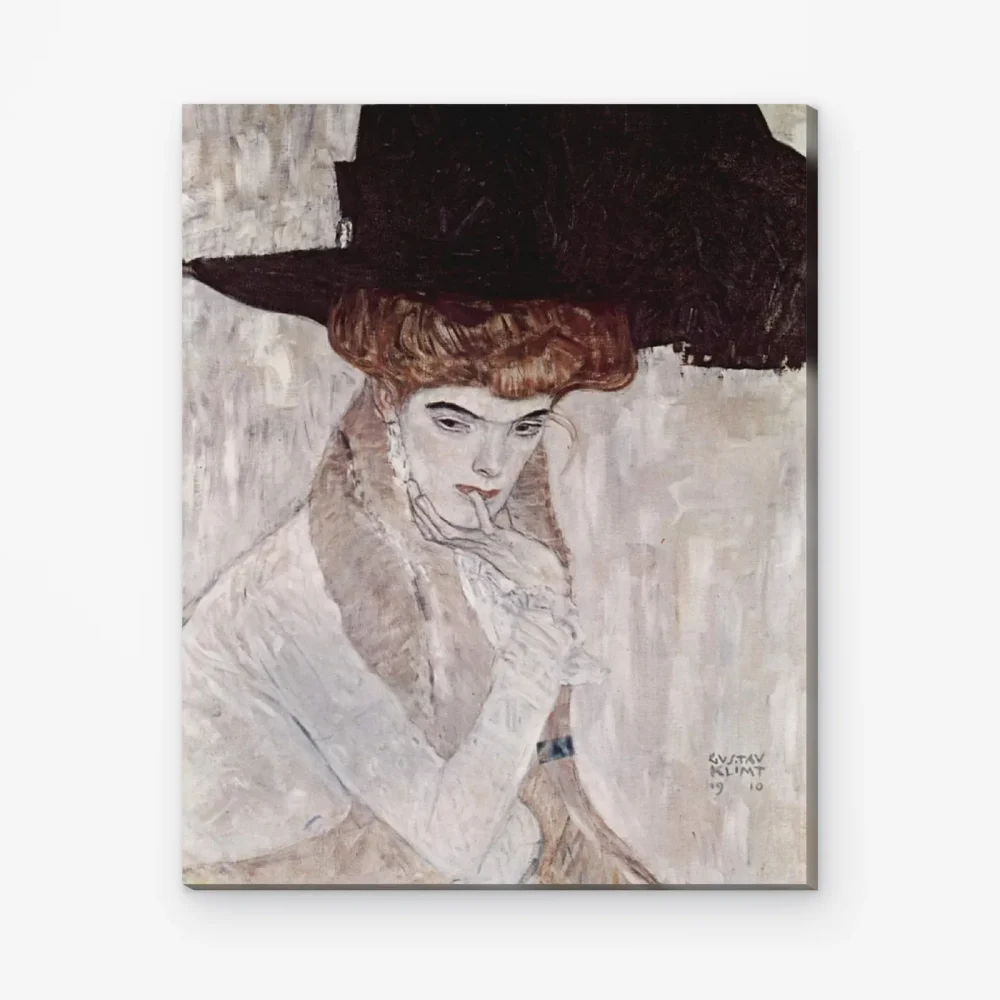 Pintar por Números - El sombrero de plumas negro