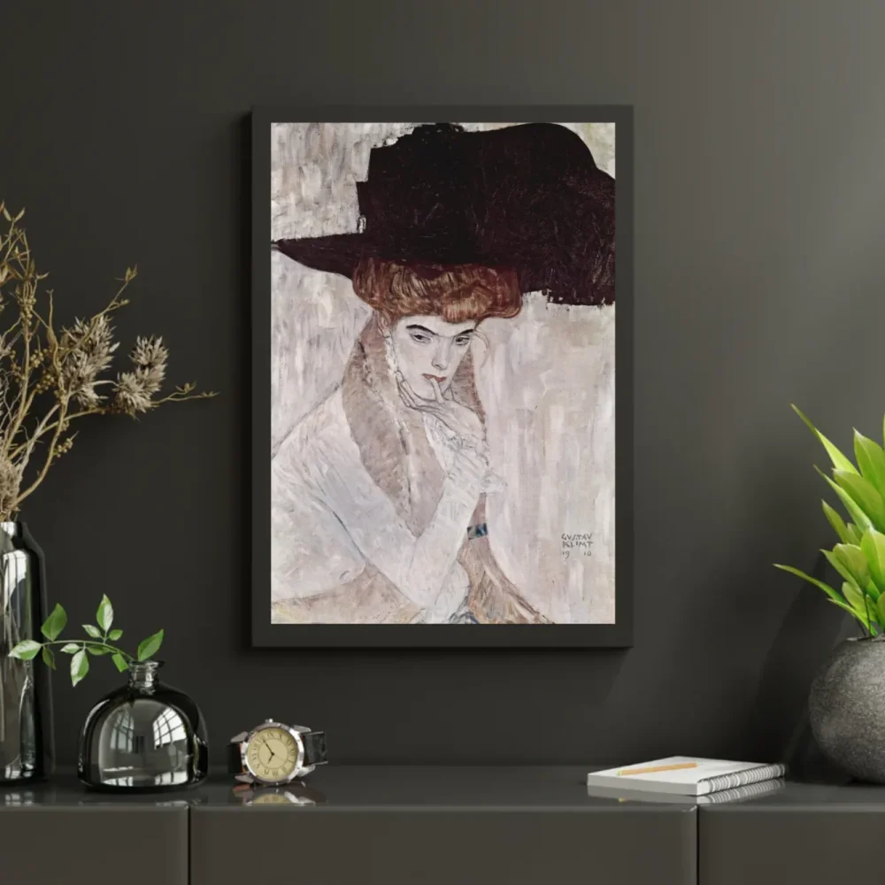 Pintar por números El sombrero de plumas negro – foto 3