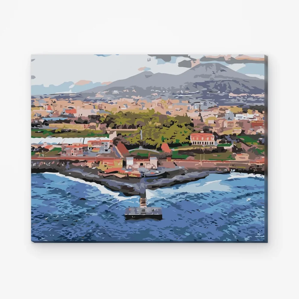Pintar por Números - El Vesubio, Nápoles