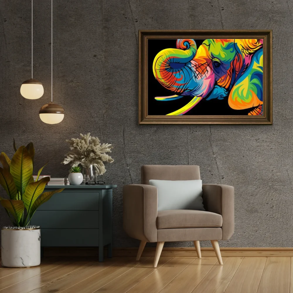 Pintar por números Elefante - Para niños – foto 3