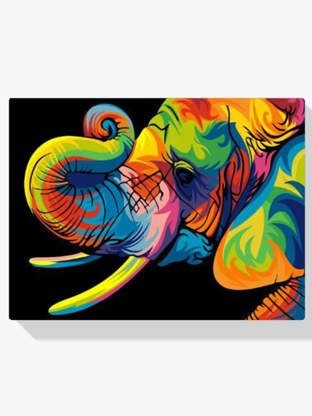 Pintar por números Elefante - Para niños