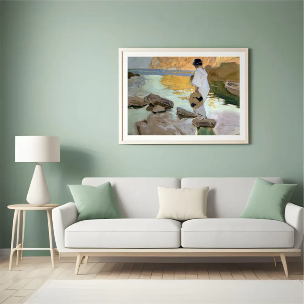 Pintar por números Elena en la cala de San Vicente, Mallorca – foto 4