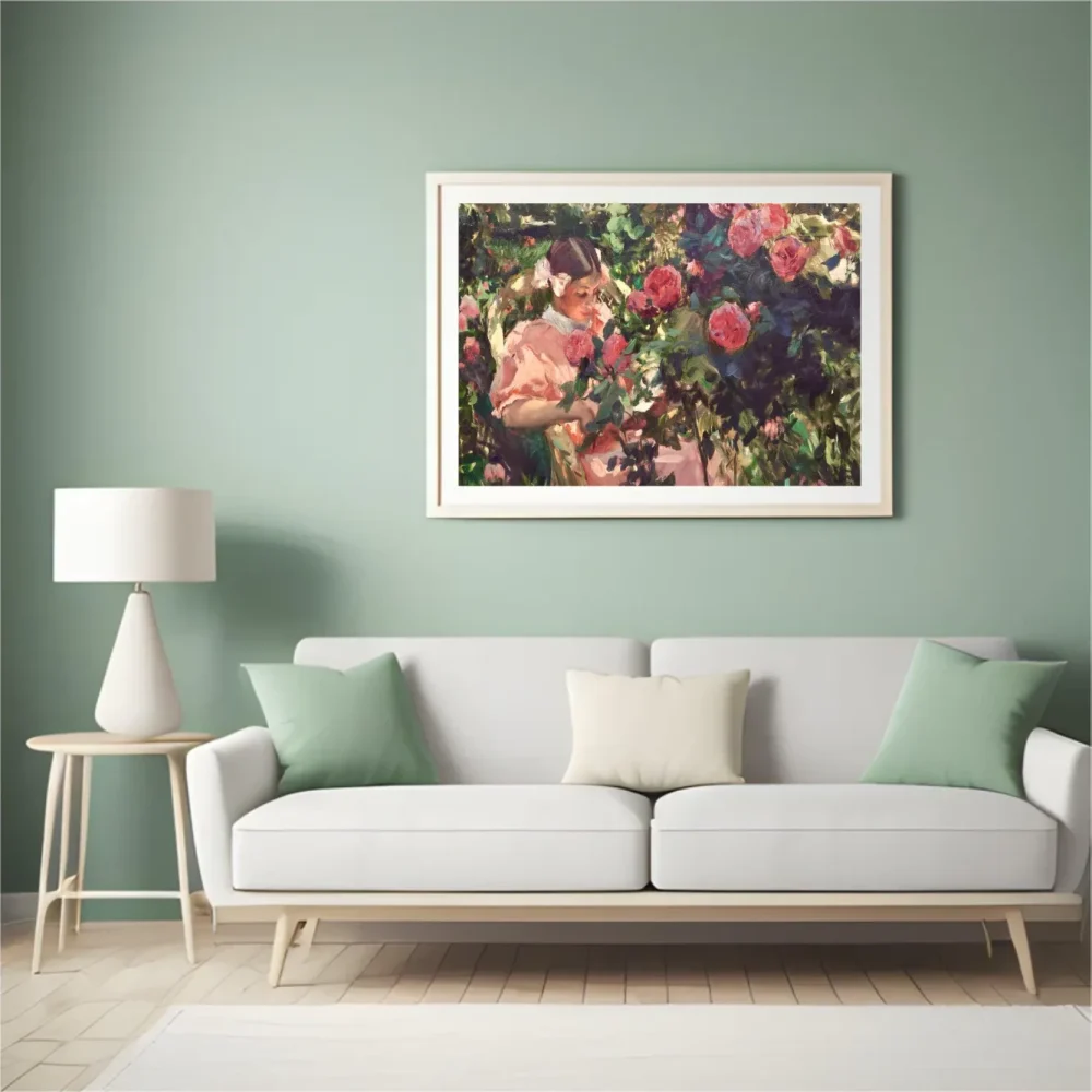 Pintar por números Elena entre rosas – foto 4