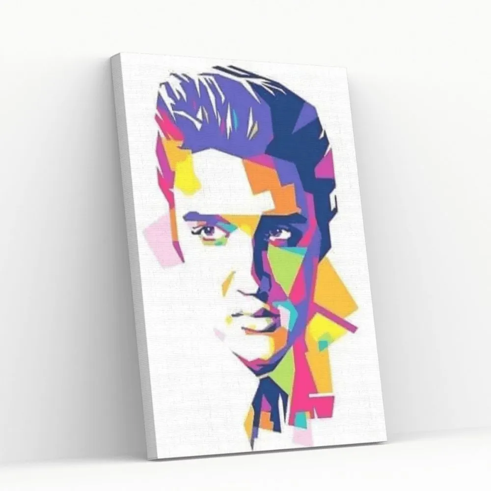 Pintar por números Elvis Presley abstracto