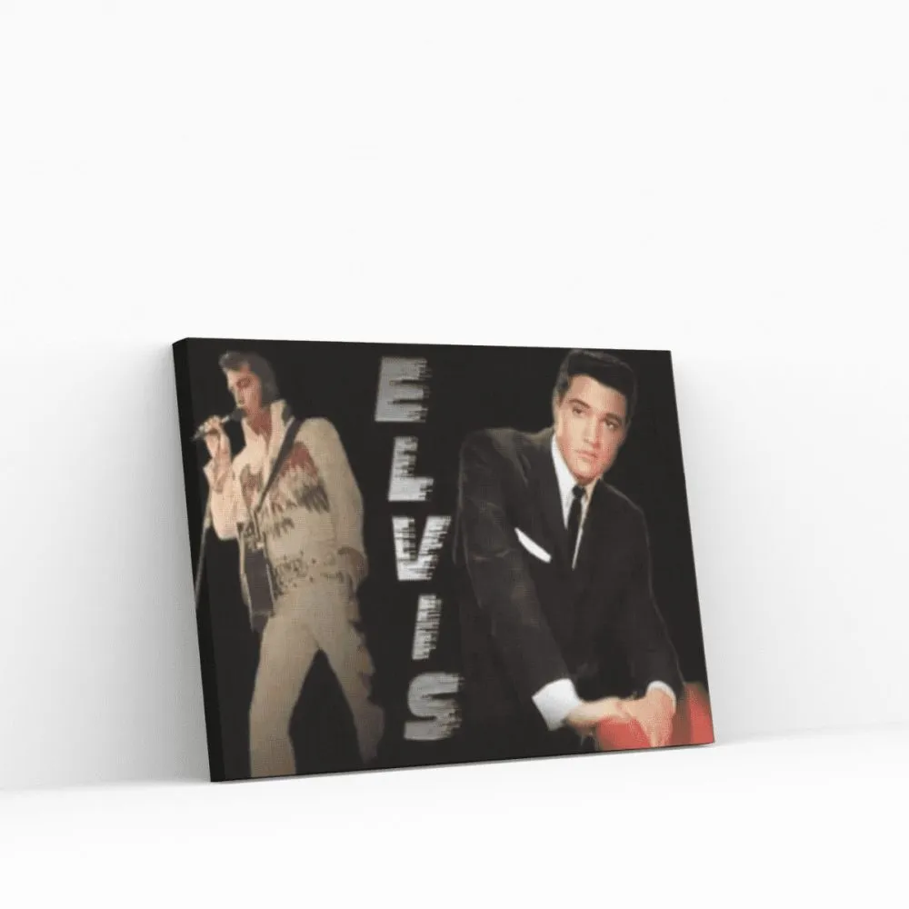 Pintar por números Elvis Presley en dos etapas