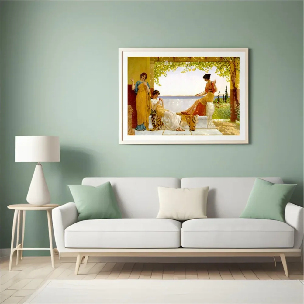 Pintar por números En el balcón - John William Godward – foto 4
