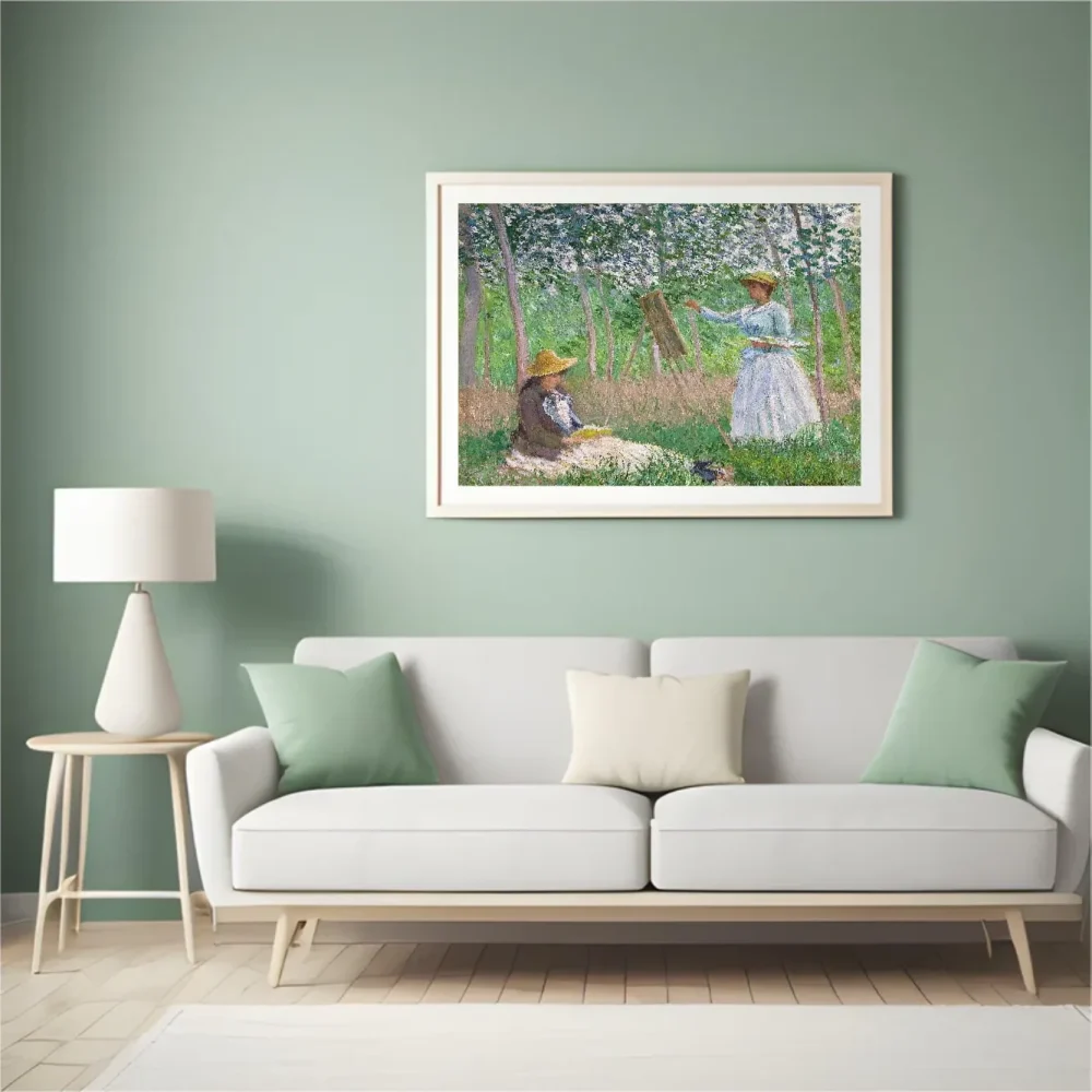 Pintar por números En el bosque de Giverny: Blanche y Suzanne Hoschedé – foto 4