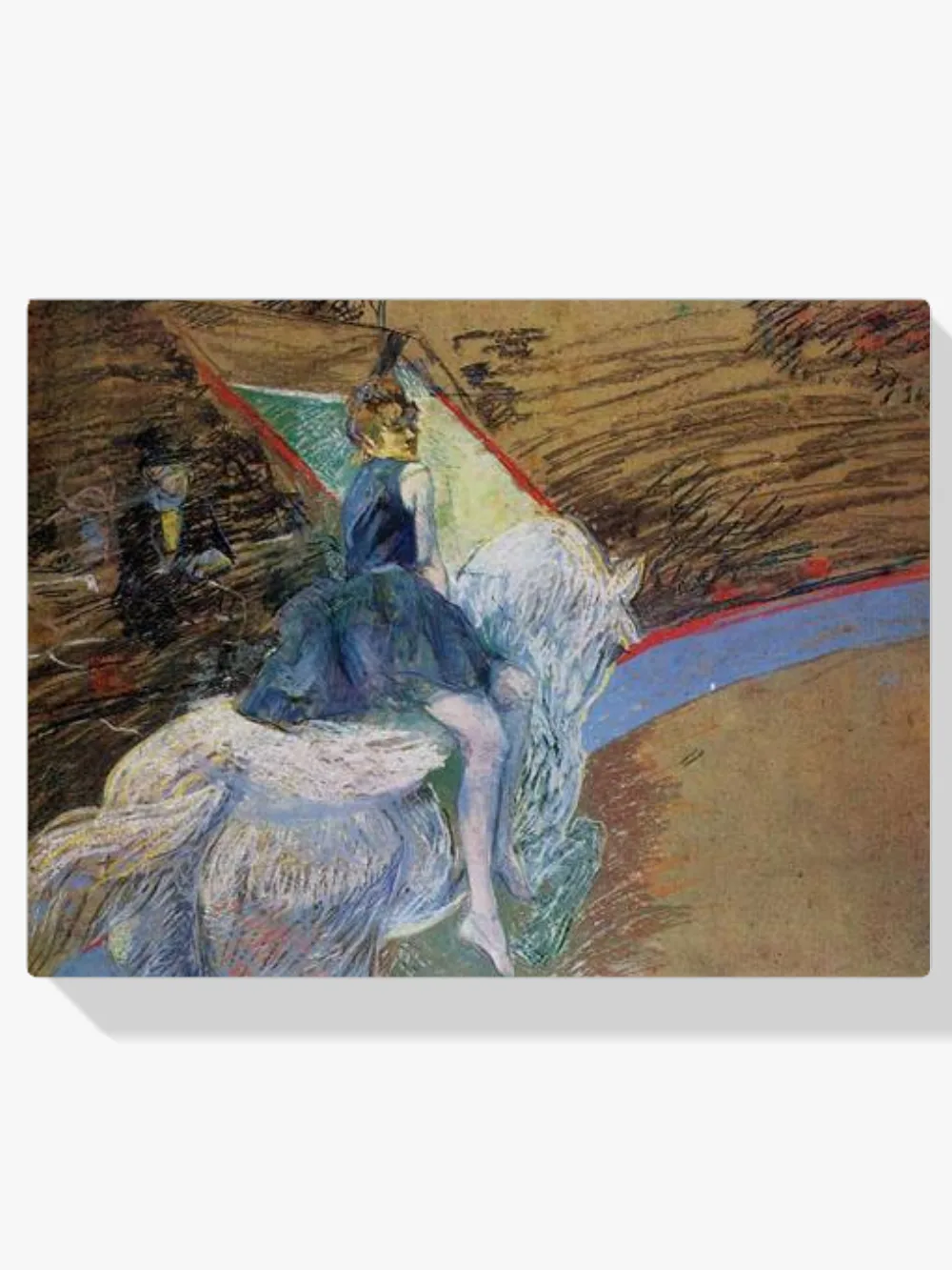 Pintar por números En el Circo Fernando, amazona en caballo blanco