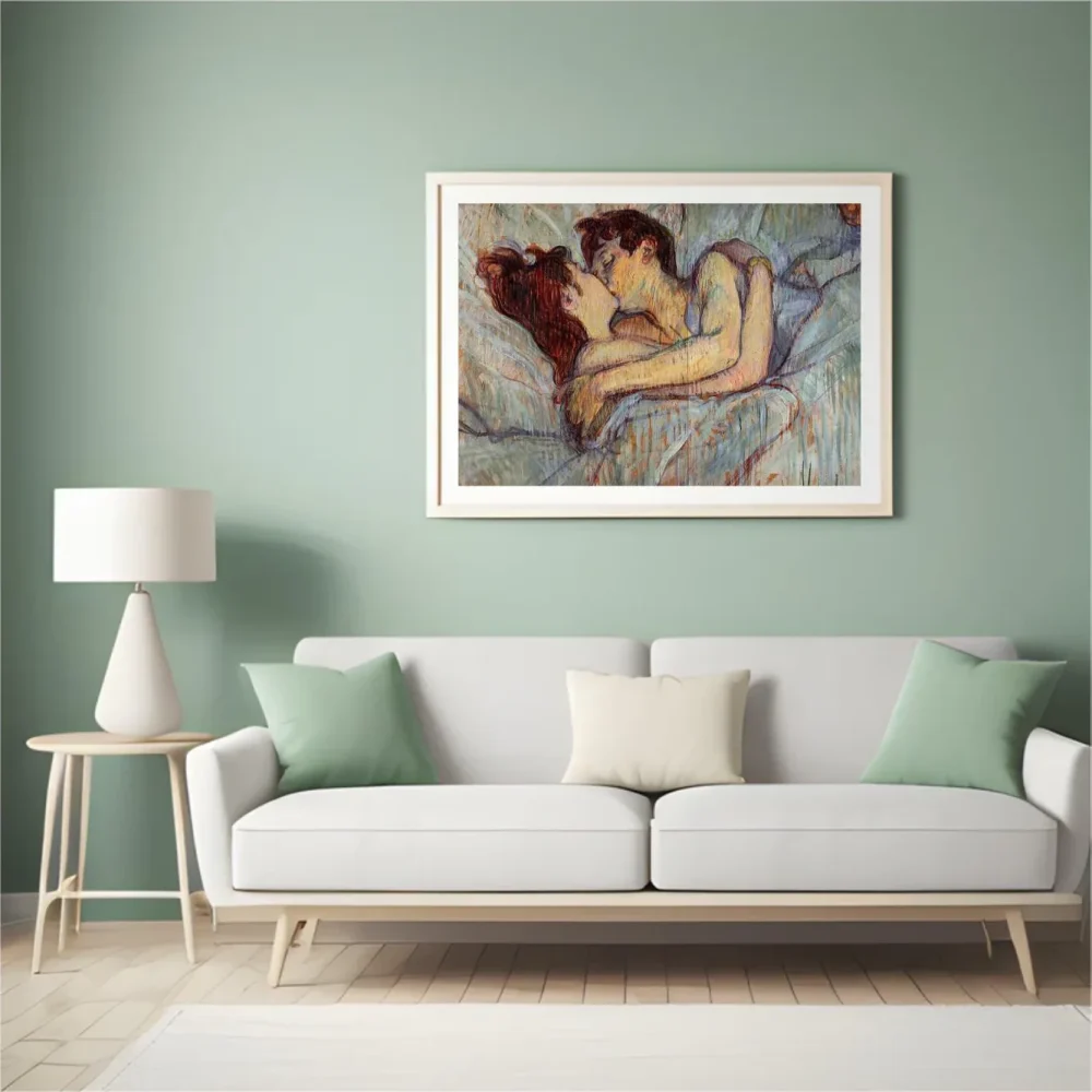 Pintar por números En la cama, el beso – foto 4
