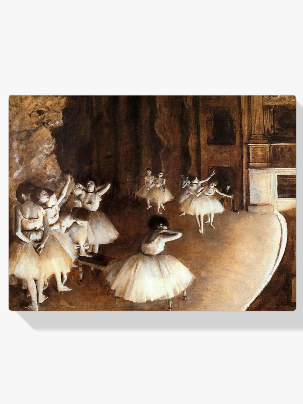 Pintar por números Ensayo de ballet en el escenario