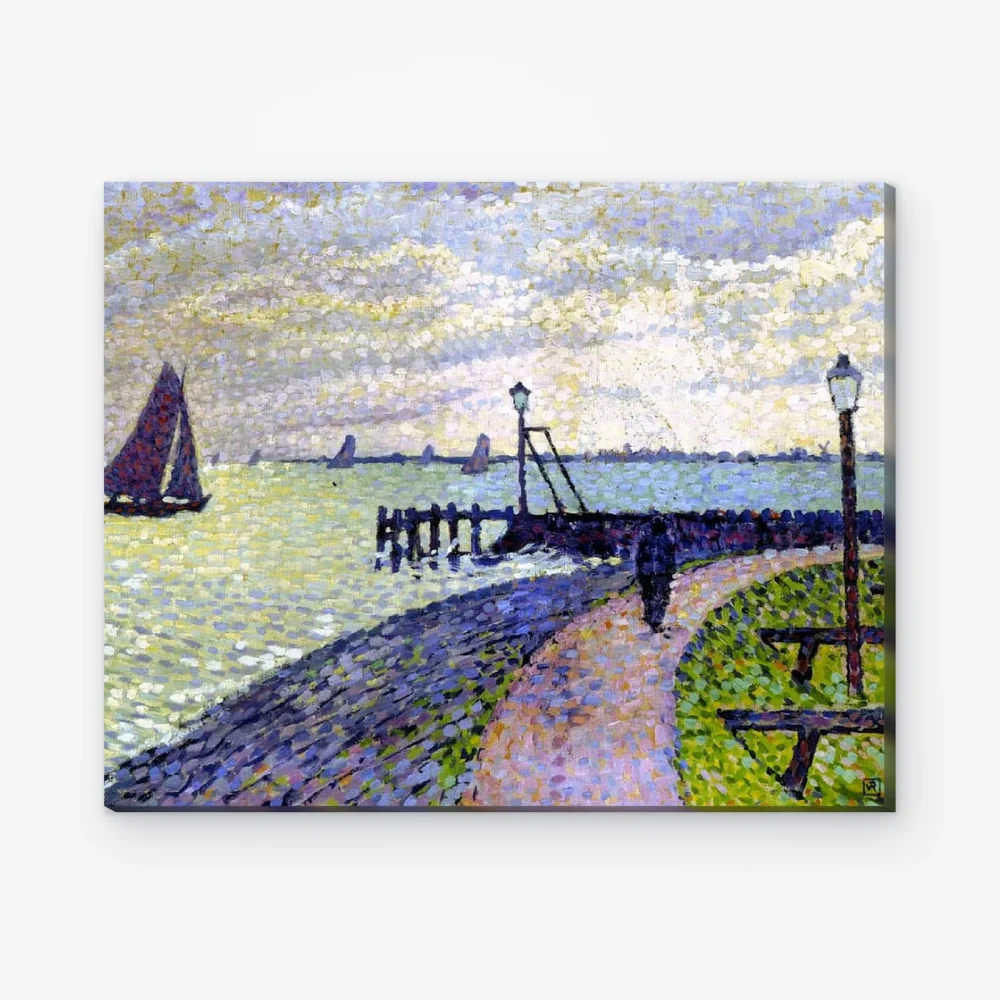 Pintar por Números - Entrada del puerto de Volendam