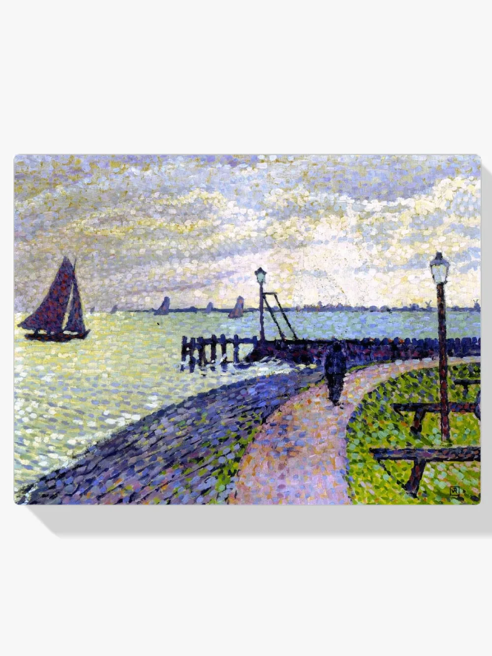 Pintar por números Entrada del puerto de Volendam