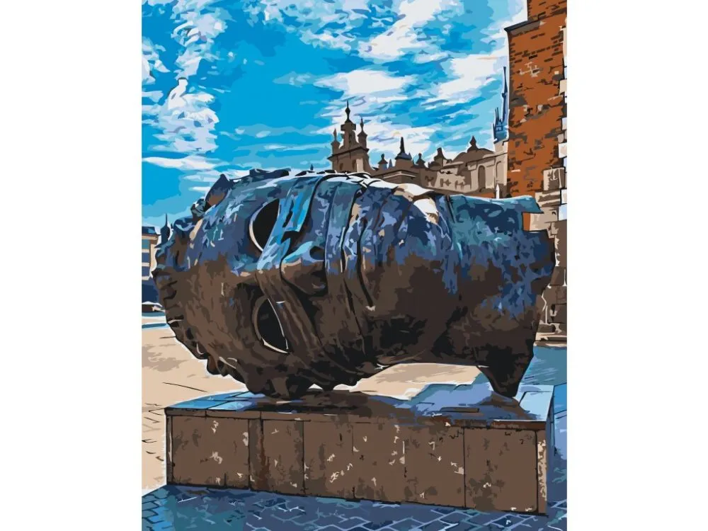 Pintar por números Eros Bendato en bronce, Cracovia – foto 2