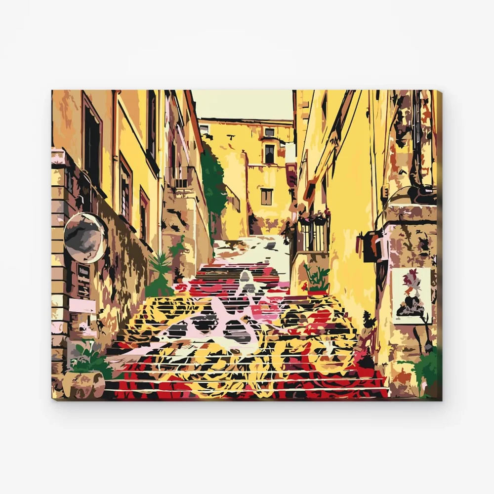 Pintar por Números - Escalinata siciliana