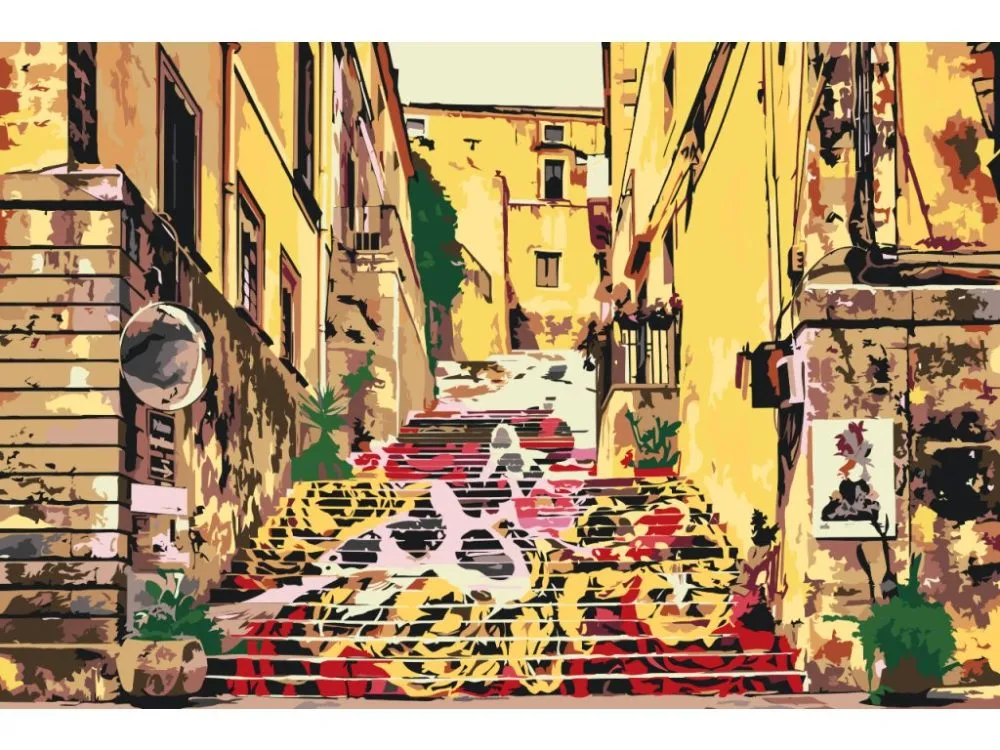 Pintar por números Escalinata siciliana – foto 2