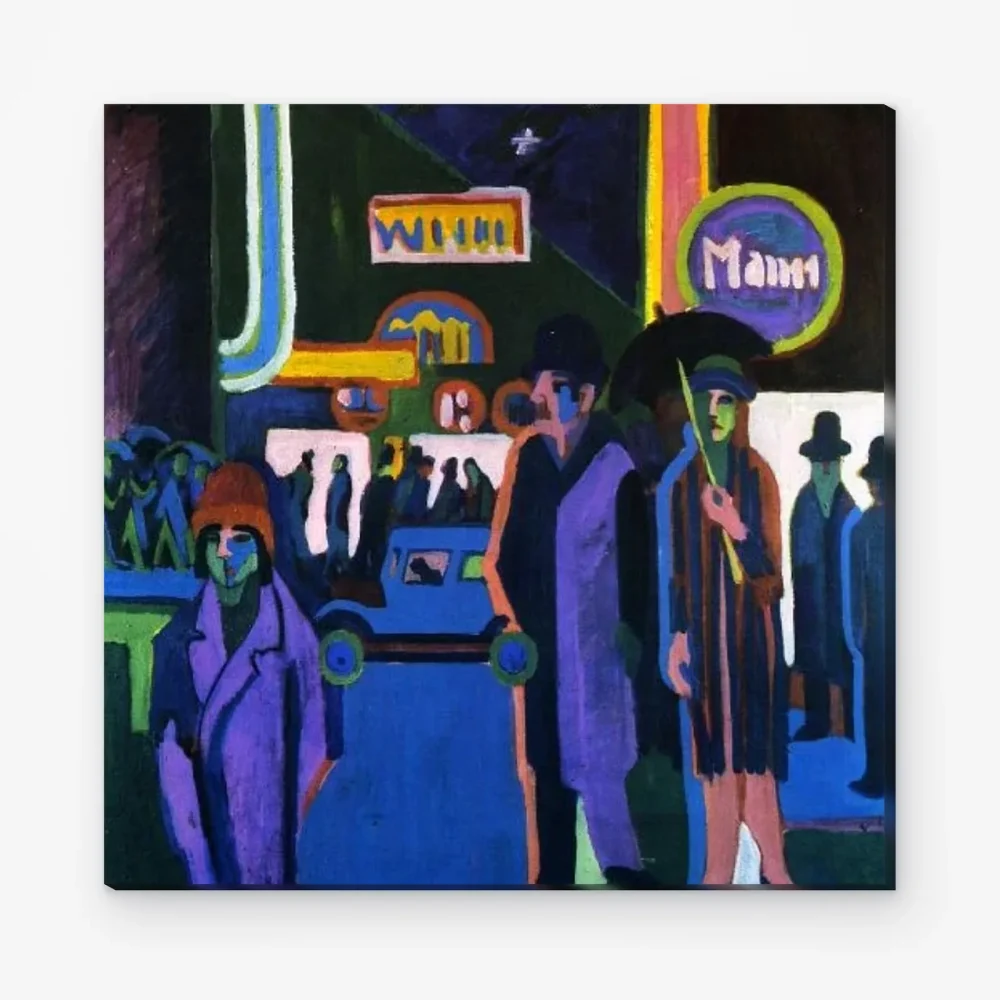 Pintar por Números - Escena callejera de noche