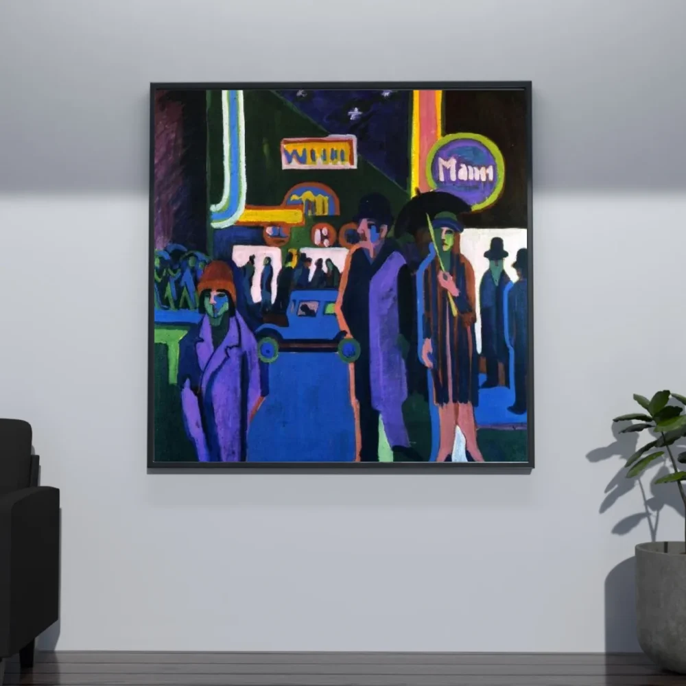 Pintar por números Escena callejera de noche – foto 4