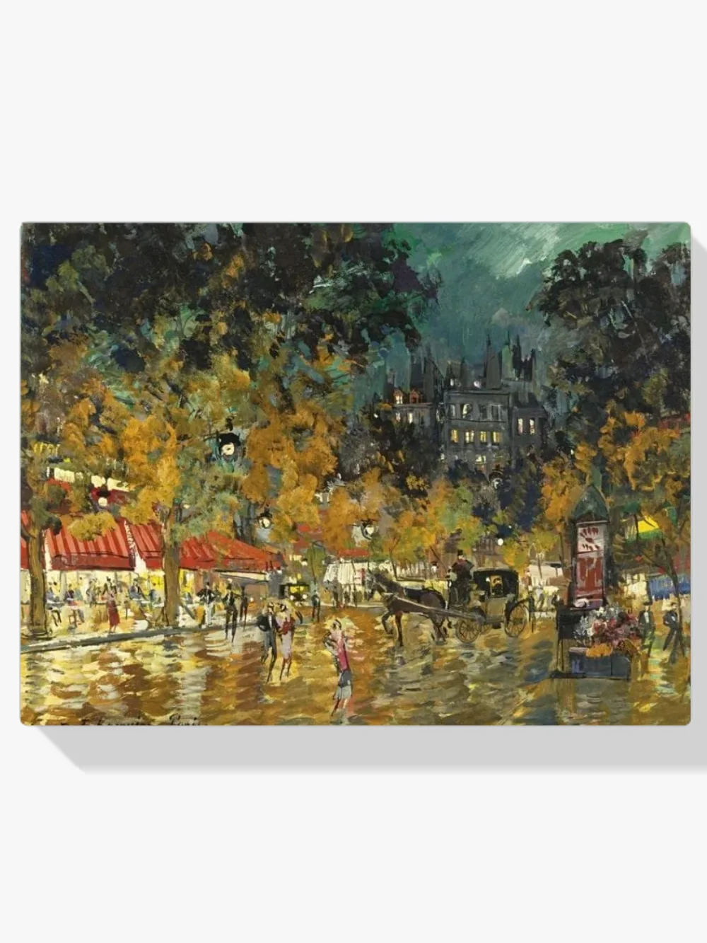 Pintar por números Escena nocturna en París