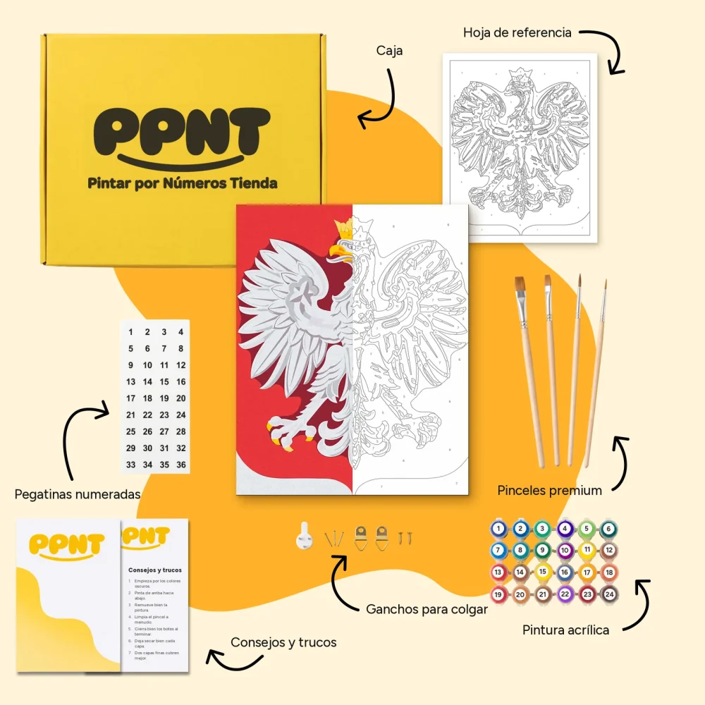 Pintar por Números - Escudo nacional de Polonia