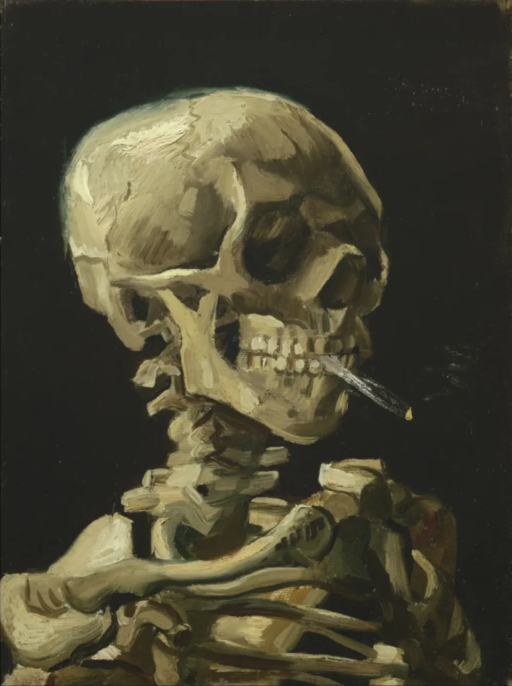 Pintar por números Esqueleto fumando – foto 2