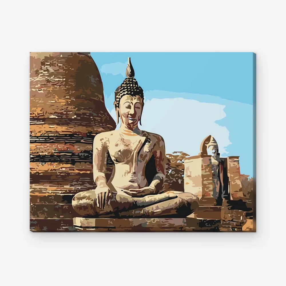 Pintar por Números - Estatua de Buda