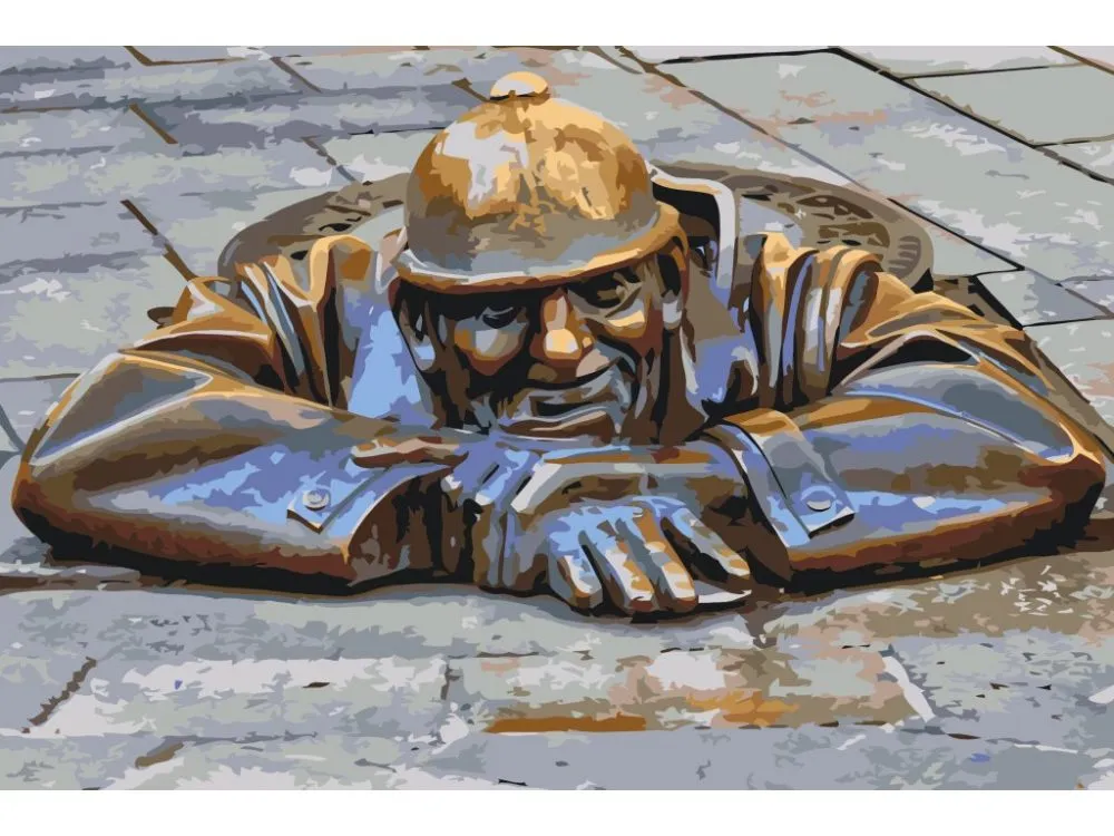 Pintar por números Estatua de Čumil – foto 2