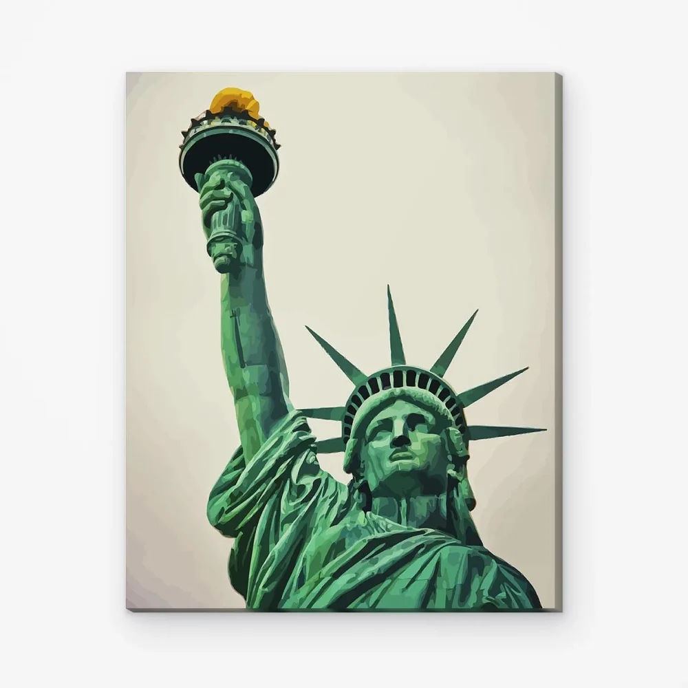 Pintar por Números - Estatua de la Libertad de cerca
