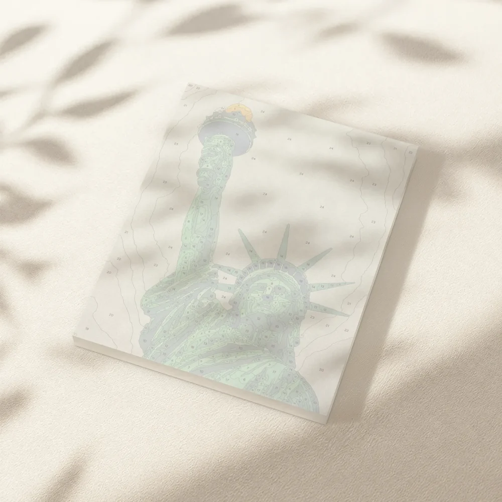Pintar por Números - Estatua de la Libertad de cerca