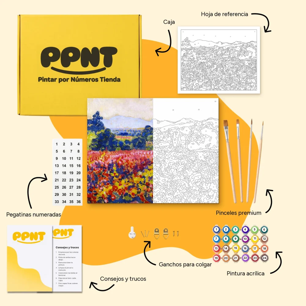 Pintar por Números - Estudio para Viñas en octubre