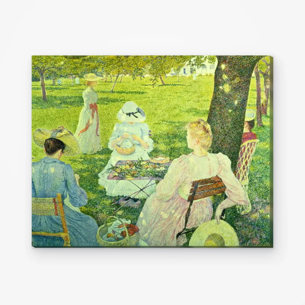 Pintar por Números - Familia en el huerto