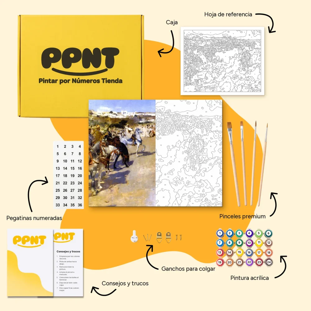 Pintar por Números - Fantasía, juegos de pólvora en Marruecos