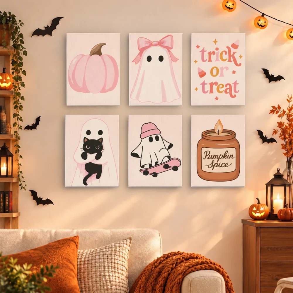 Pintar por números Fantasmitas en tonos pastel – foto 3