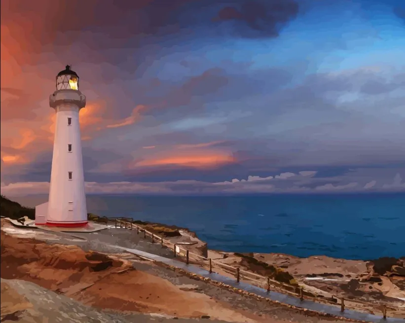 Pintar por números Faro en el cabo – foto 2