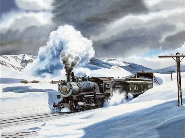Pintar por números Ferrocarril Denver y Salt Lake – foto 2