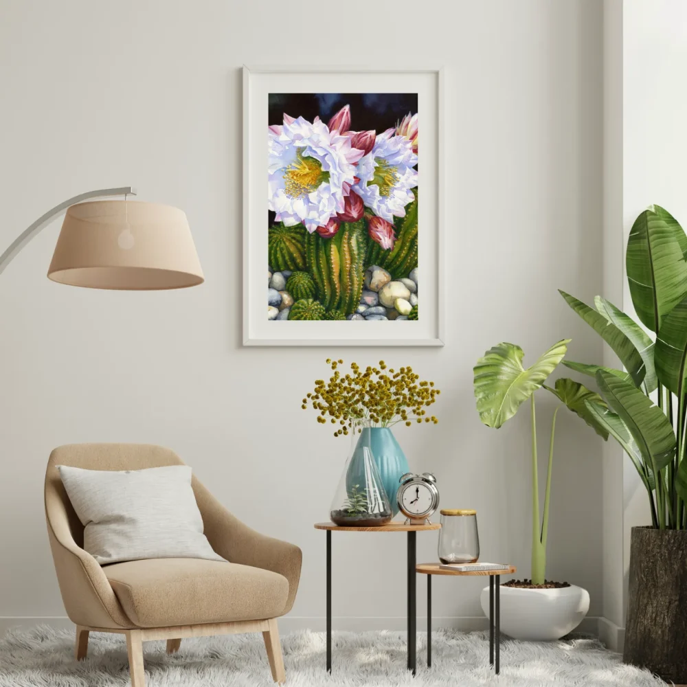 Pintar por números Flores de cactus – foto 3