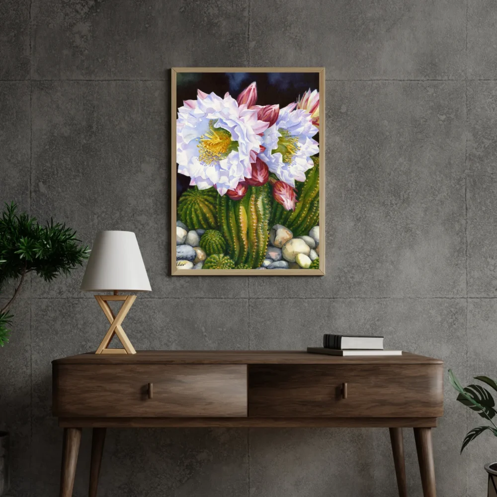 Pintar por números Flores de cactus – foto 4