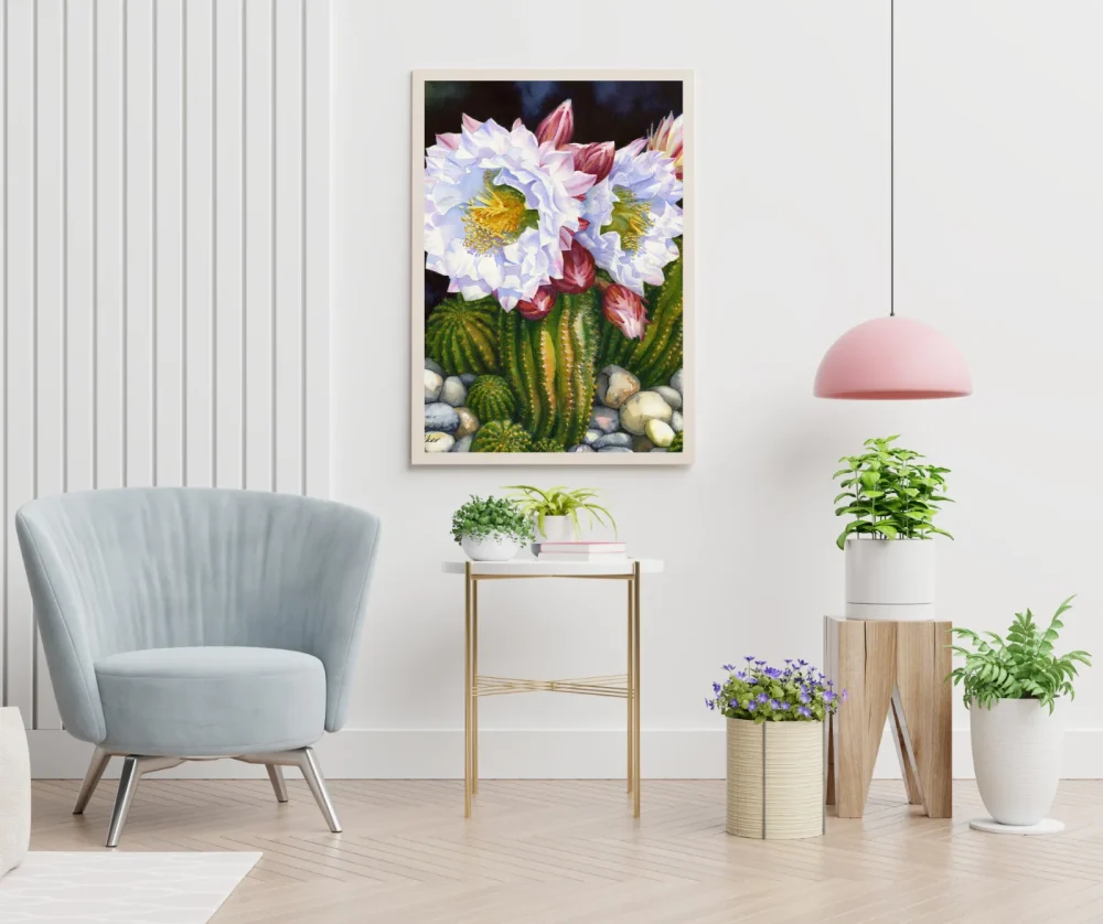 Pintar por números Flores de cactus – foto 5