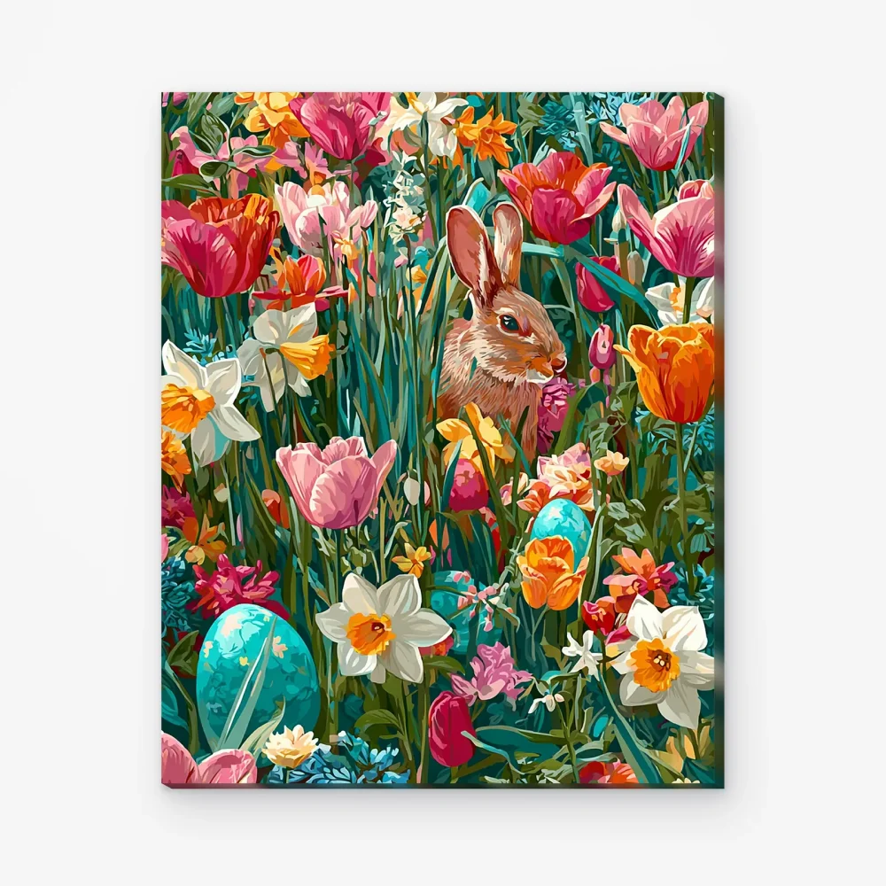 Pintar por Números - Flores de primavera en plena floración