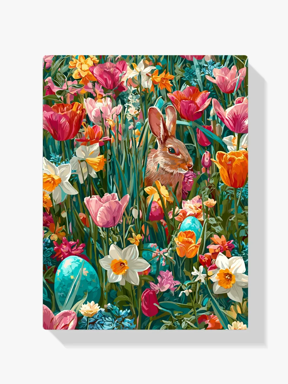 Pintar por números Flores de primavera en plena floración