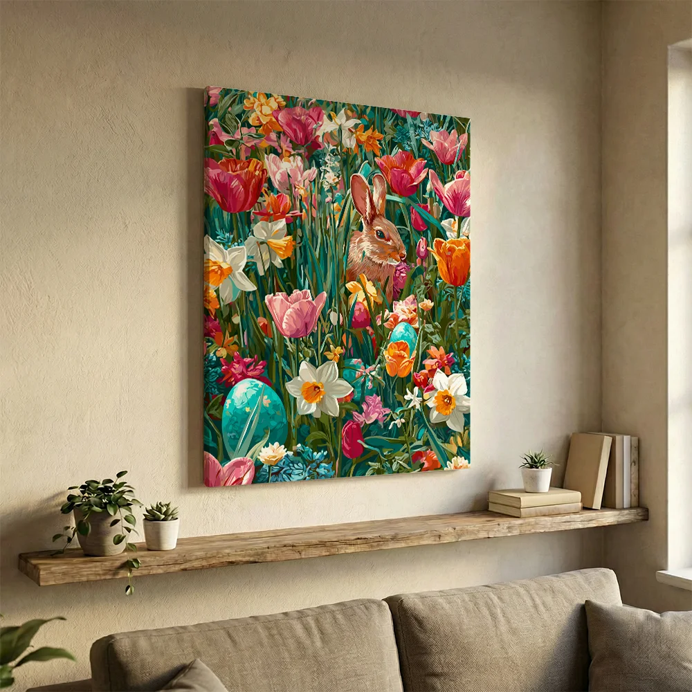 Pintar por números Flores de primavera en plena floración – foto 3