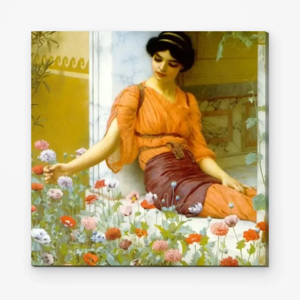 Pintar por Números - Flores de verano - John William Godward