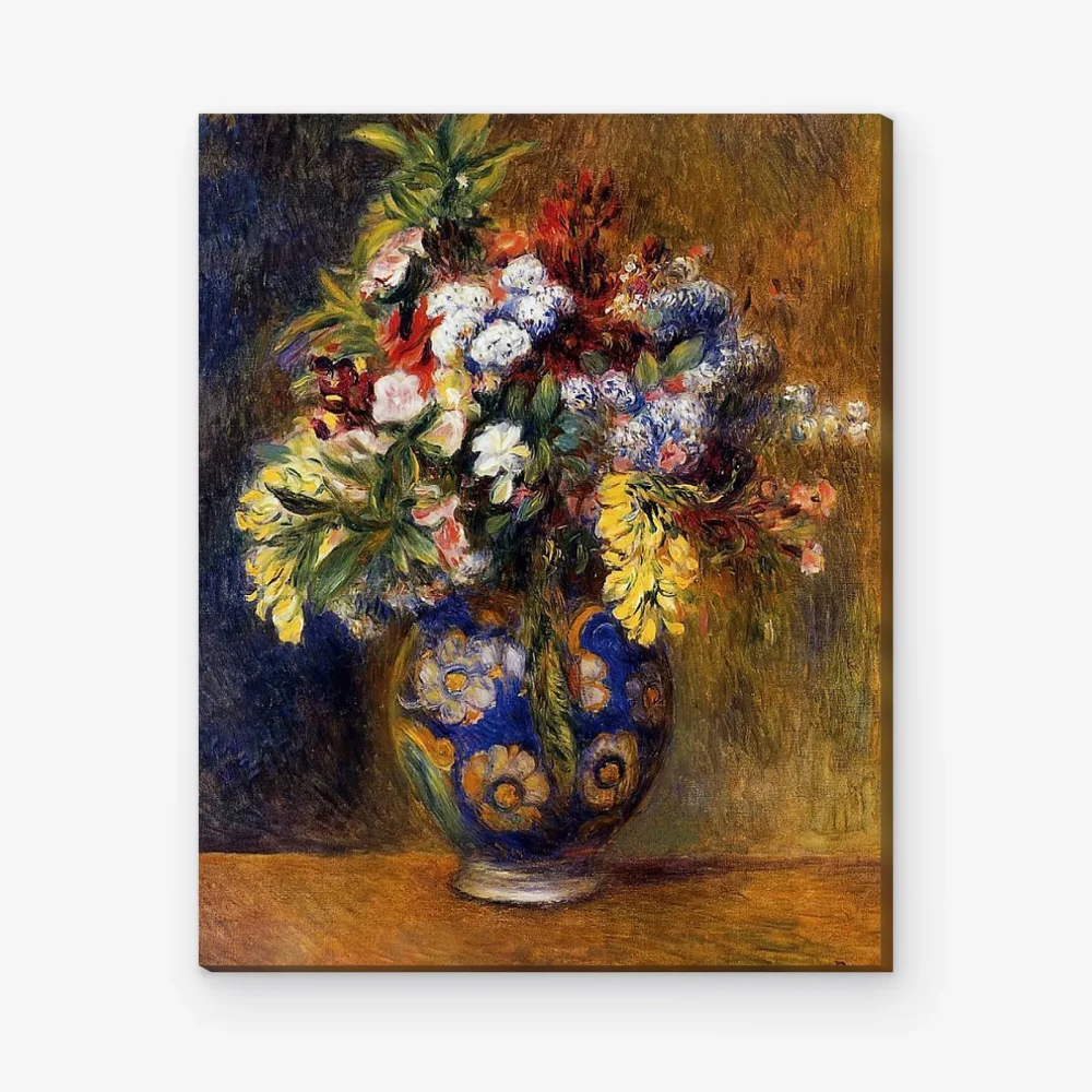 Pintar por Números - Flores en un jarrón - Pierre-Auguste Renoir