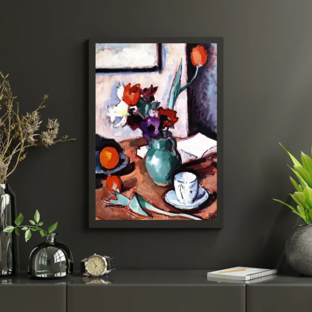 Pintar por números Flores en un jarrón verde – foto 3