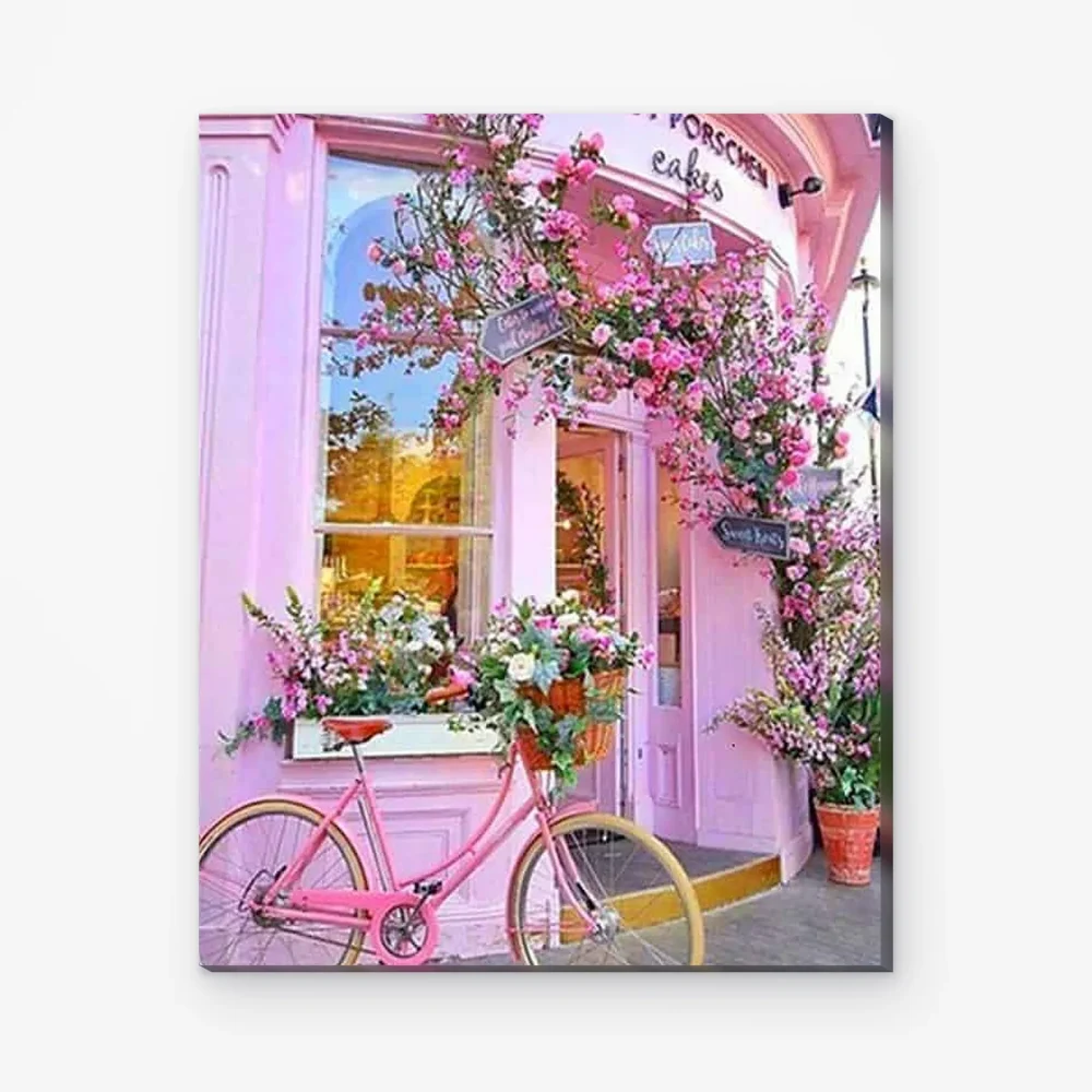 Pintar por Números - Flores frente a la tienda
